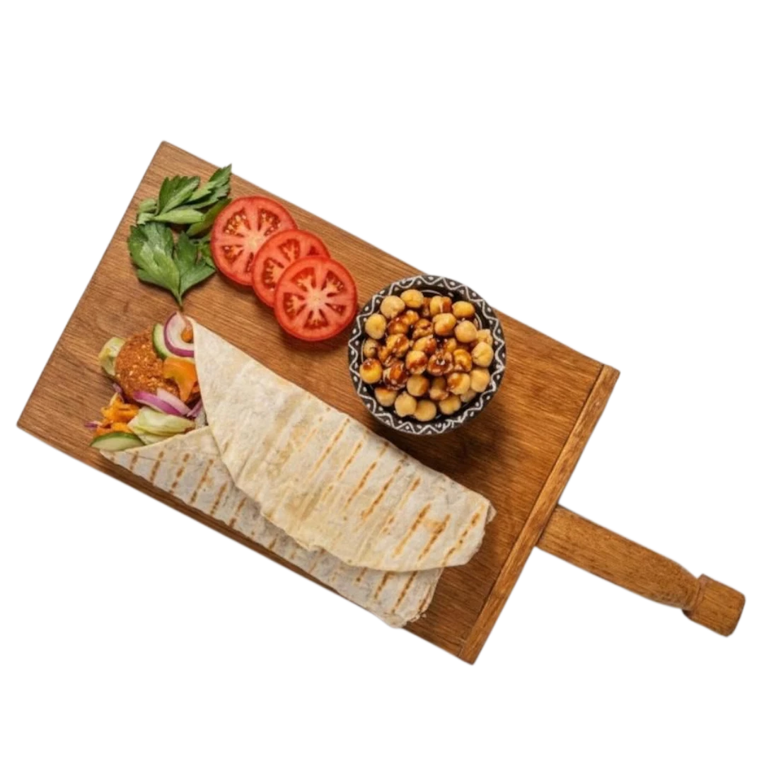 kebab plate (2) Falafela lavašs - Görsel 1